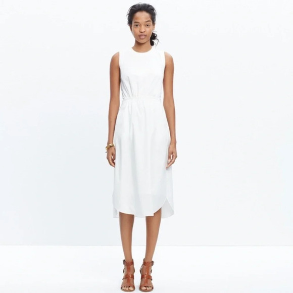 Madewell Dresses & Skirts - Madewell Cotton Lakeshore Midi Dress White Size 2